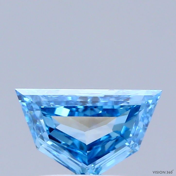 0.55 CT Fancy Vivid Blue PENTAGONAL
