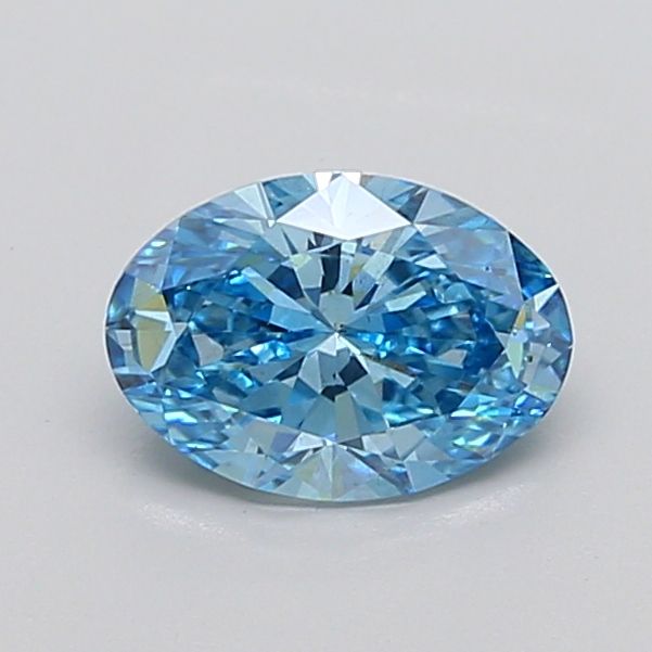 1.53 CT Fancy Vivid Blue OVAL