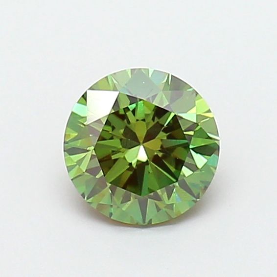 0.75 CT Fancy Vivid Green ROUND