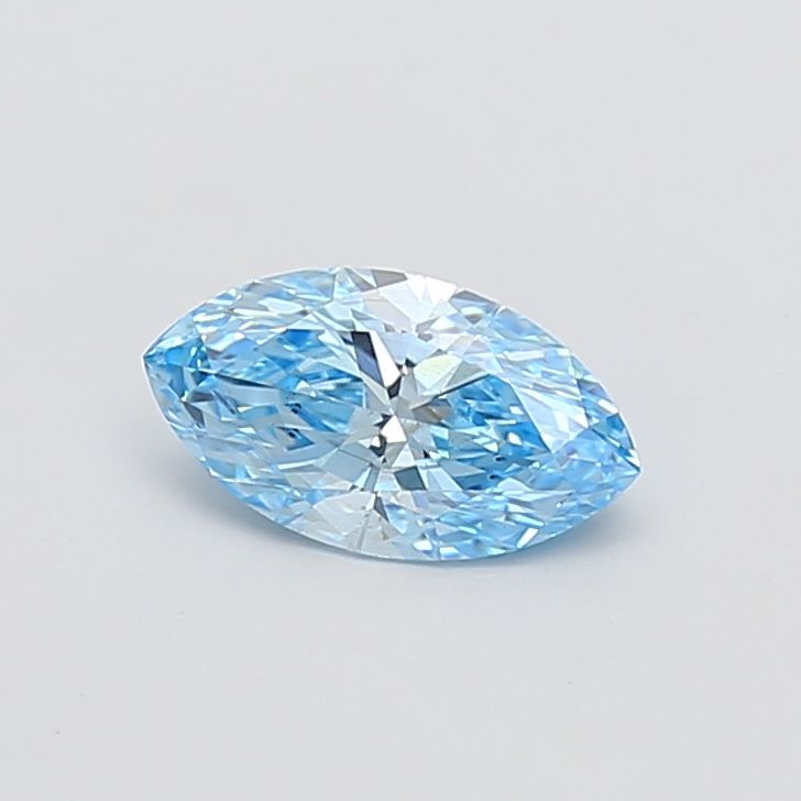 1.09 CT Fancy Vivid Blue MARQUISE