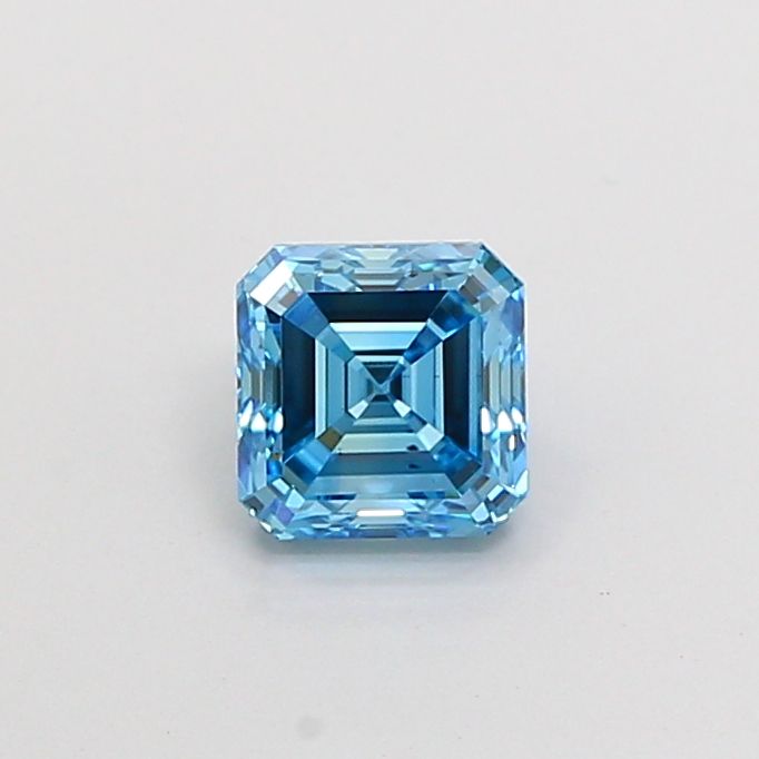 1.01 CT Fancy Vivid Blue ASSCHER