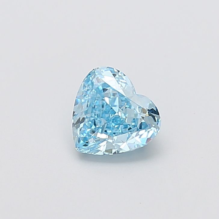 1.07 CT Fancy Vivid Blue HEART