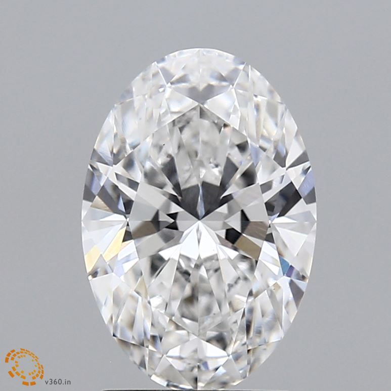 2.10 ct. oval Lab Grown Diamond front image