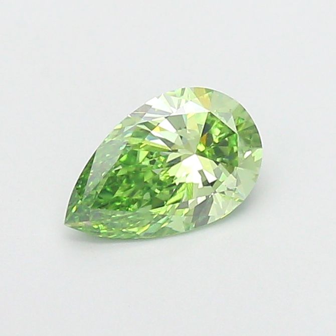1.01 CT Fancy Vivid Green PEAR
