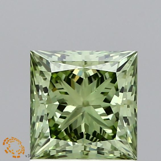 1.34 CT Fancy Vivid Green PRINCESS