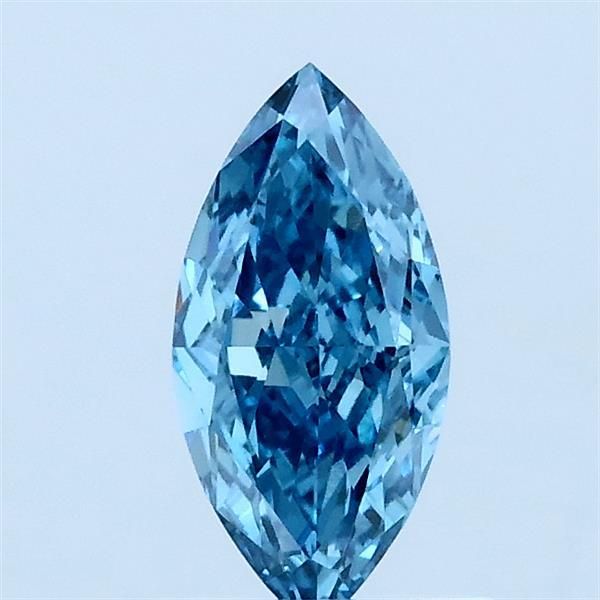0.62 CT Fancy Vivid Blue MARQUISE