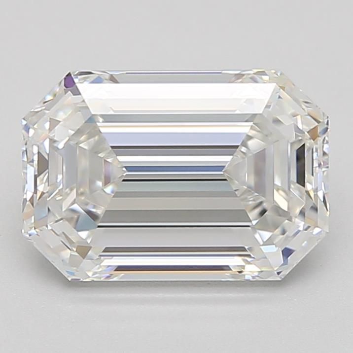 Diamant Émeraude 2.67 ct - Couleur F - Pureté IF