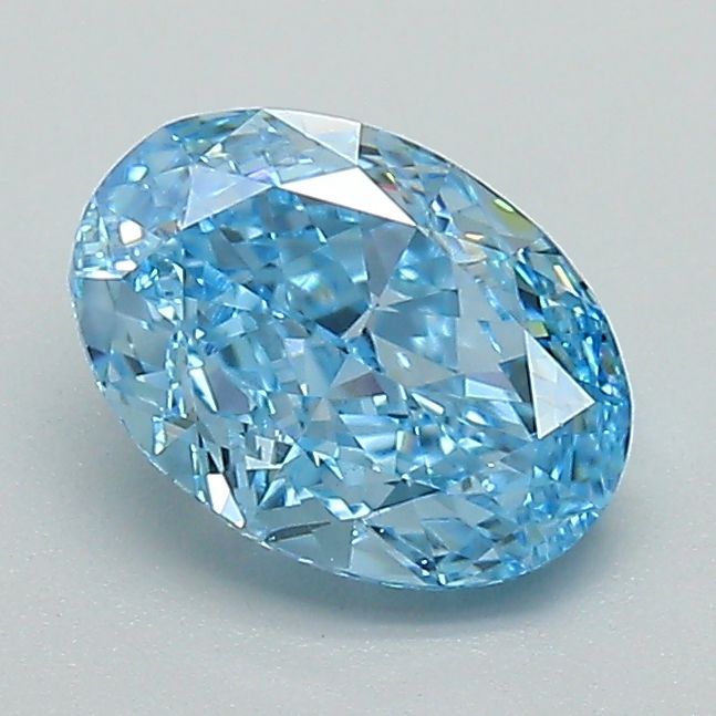 1.09 CT Fancy Vivid Blue OVAL