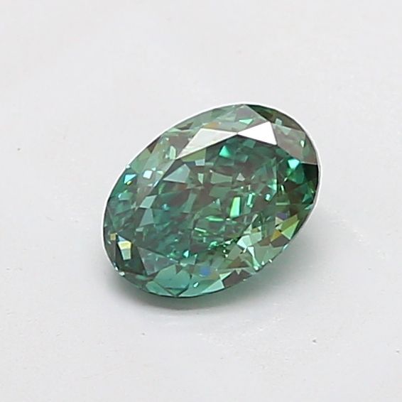 1.03 CT Fancy Vivid Green OVAL
