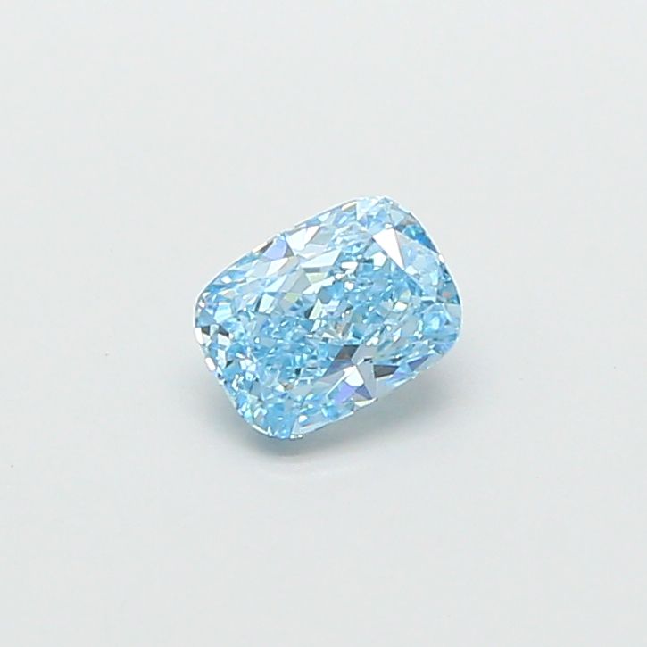0.91 CT Fancy Vivid Blue CUSHION MODIFIED