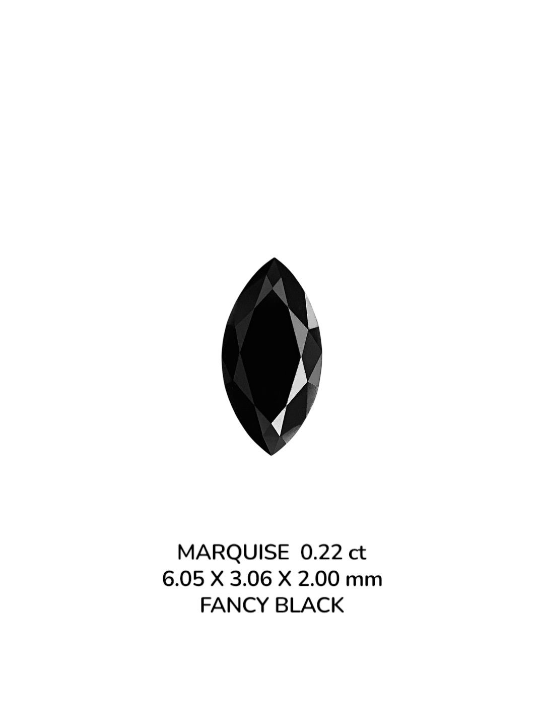 Diament 0.22 ct Fancy Black/VVS2
