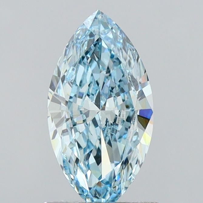 1.02 CT Fancy Intense Blue MARQUISE