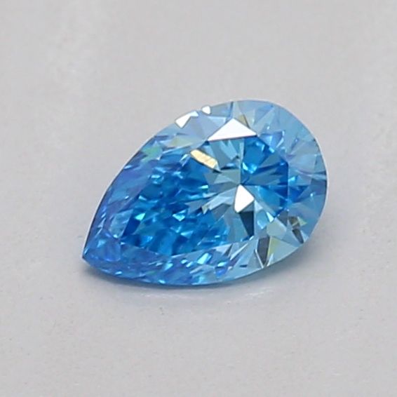 0.18 CT Fancy Vivid Blue PEAR