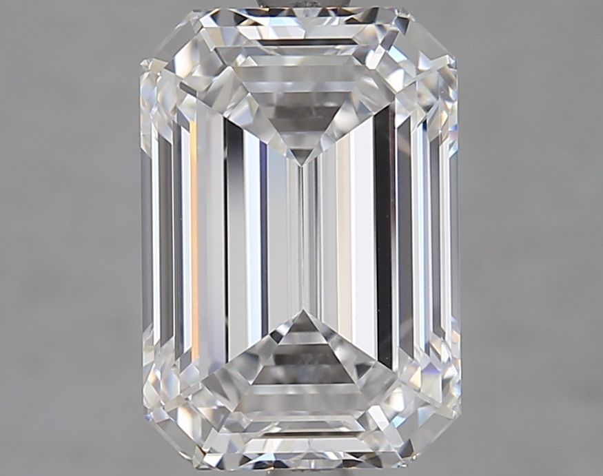 Diamant Émeraude 4.05 ct - Couleur D - Pureté VVS1