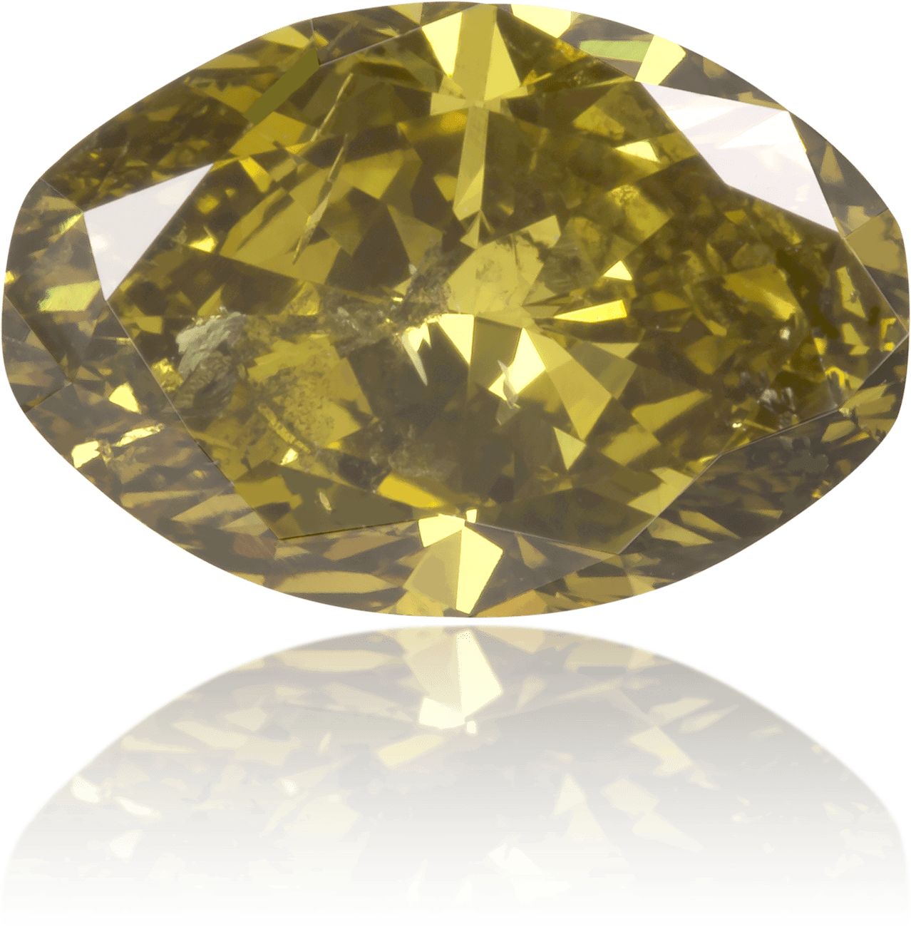 Diament 1.6 ct Fancy Yellowish Green/I3
