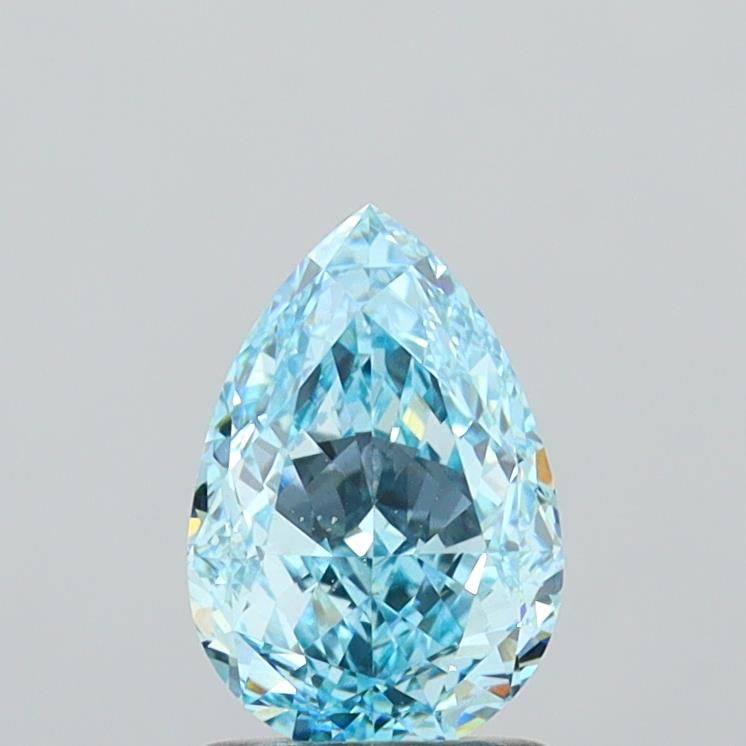 1.59 CT Fancy Vivid Blue PEAR