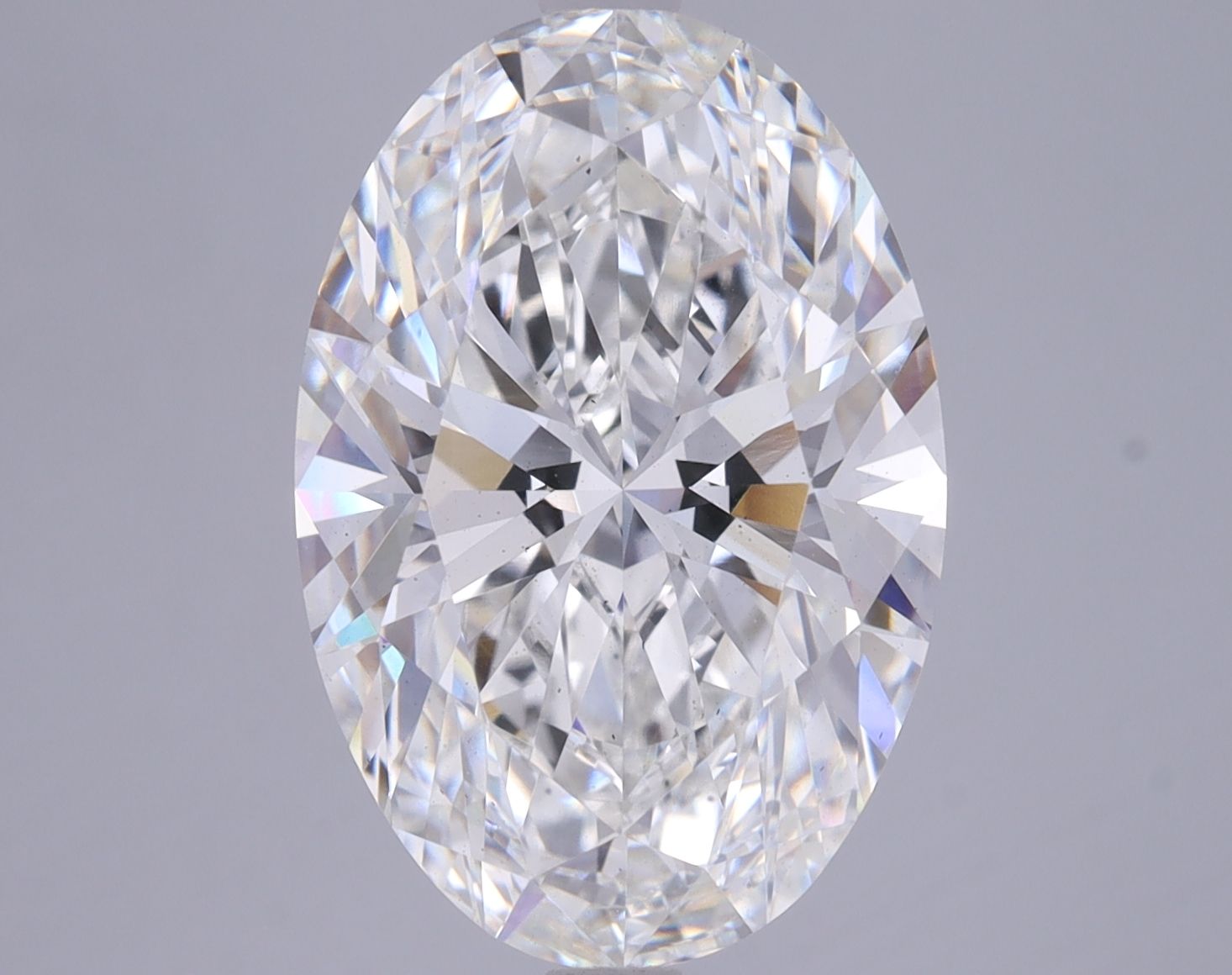 5.65 ct. oval Lab Grown Diamond front image