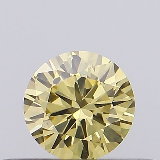 0.22 CT Fancy Intense Yellow ROUND