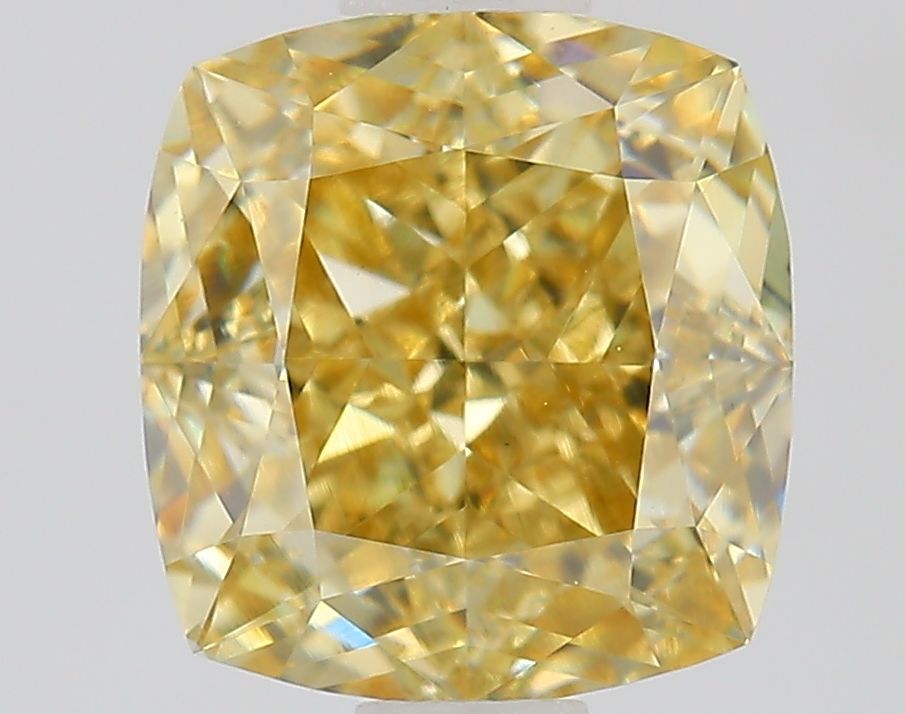1.45 CT Fancy Yellow CUSHION MODIFIED