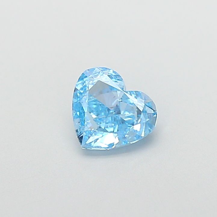0.9 CT Fancy Vivid Blue HEART