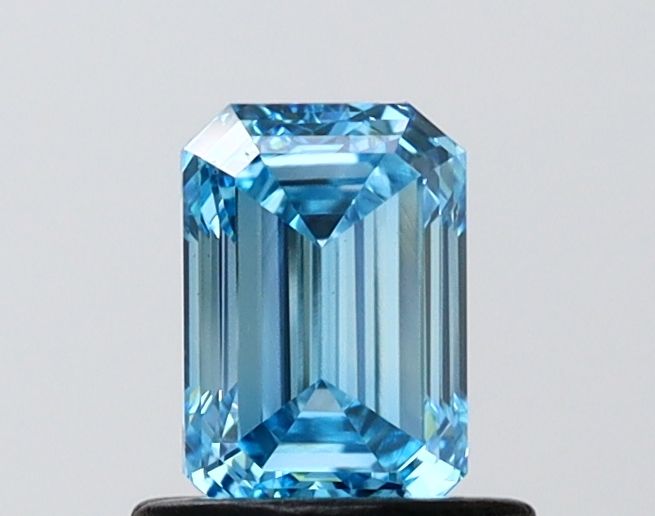 0.76 CT Fancy Vivid Blue EMERALD