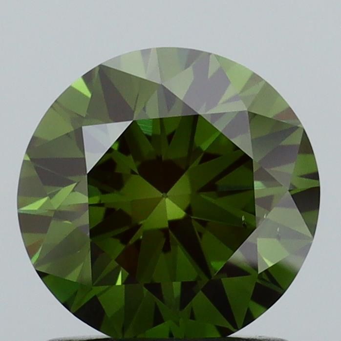 1.19 CT Fancy Vivid Green ROUND