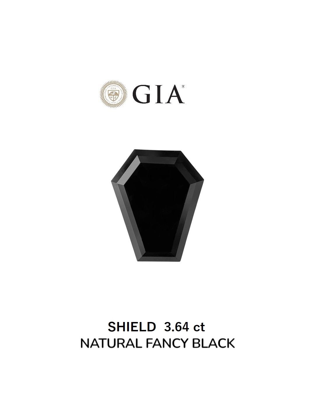 3.64 ct Shield Diamond