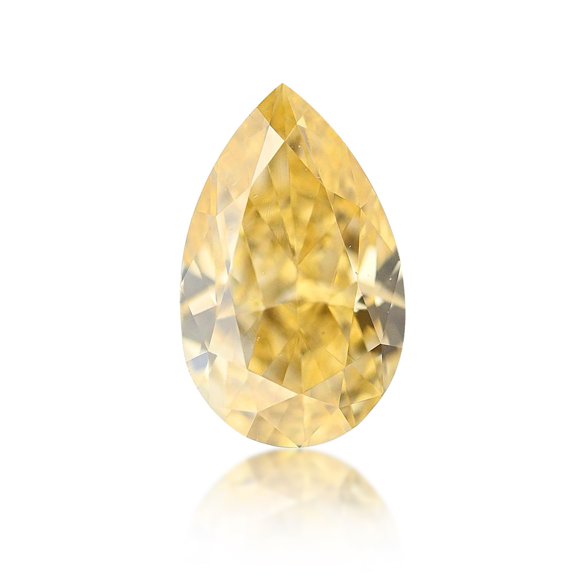 Diament 0.35 ct Fancy Orange Yellow/VS2