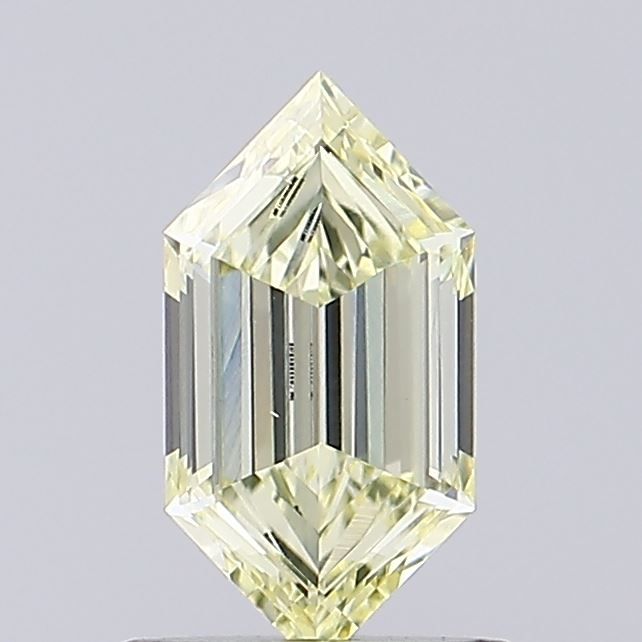 0.63 CT Fancy Light Yellow HEXAGONAL