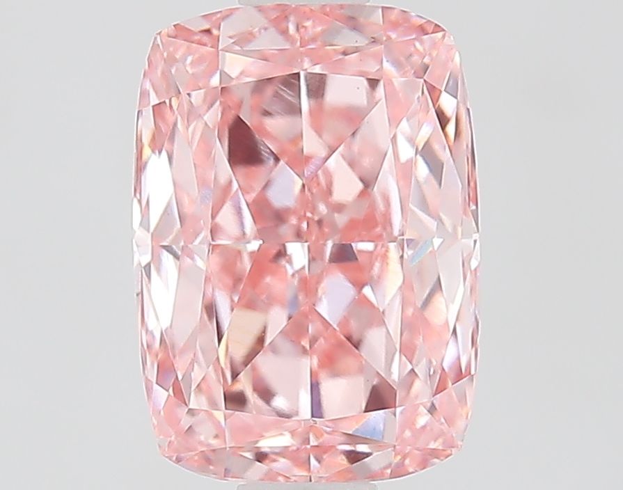 1.59 CT Fancy Vivid Pink CUSHION MODIFIED