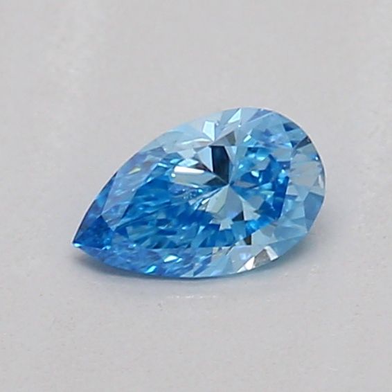 0.17 CT Fancy Vivid Blue PEAR