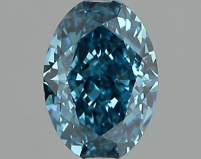 1.29 CT Fancy Vivid Blue OVAL
