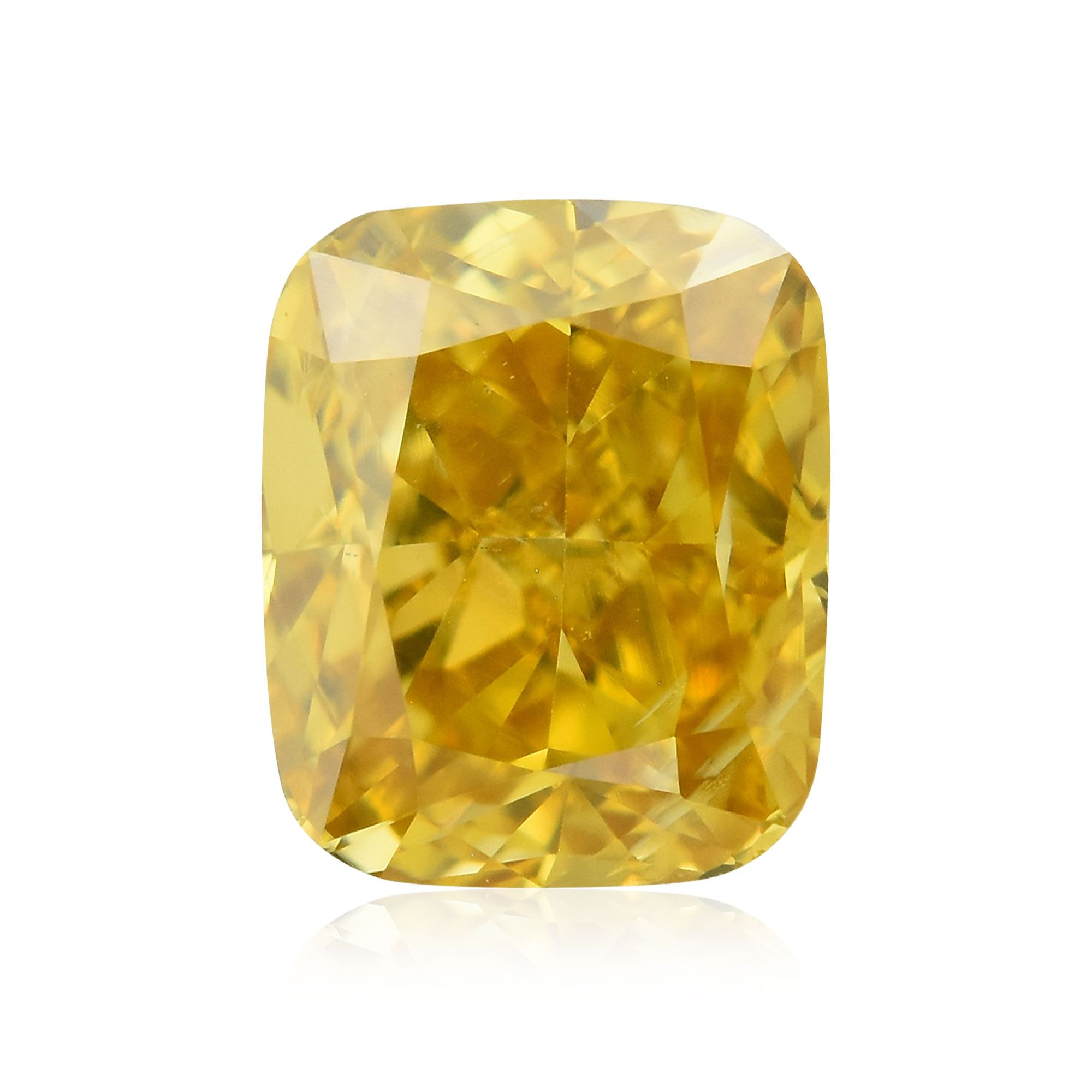 Diament 0.62 ct Fancy Deep Yellow/I1