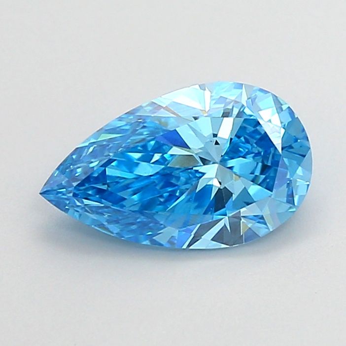 0.91 CT Fancy Vivid Blue PEAR