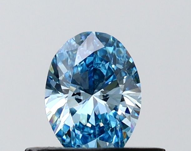0.49 CT Fancy Vivid Blue OVAL