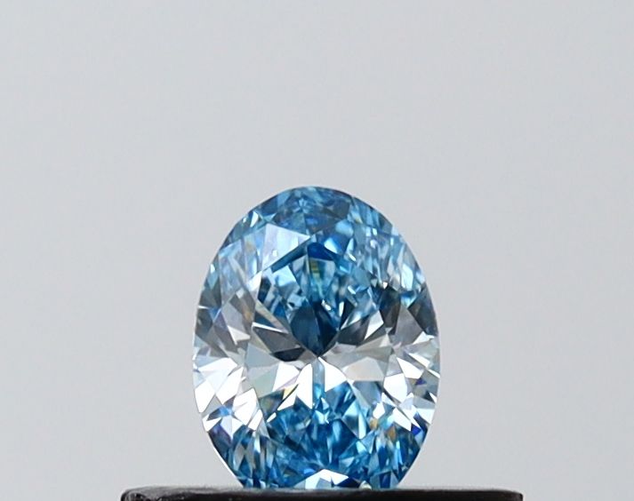 0.36 CT Fancy Vivid Blue OVAL