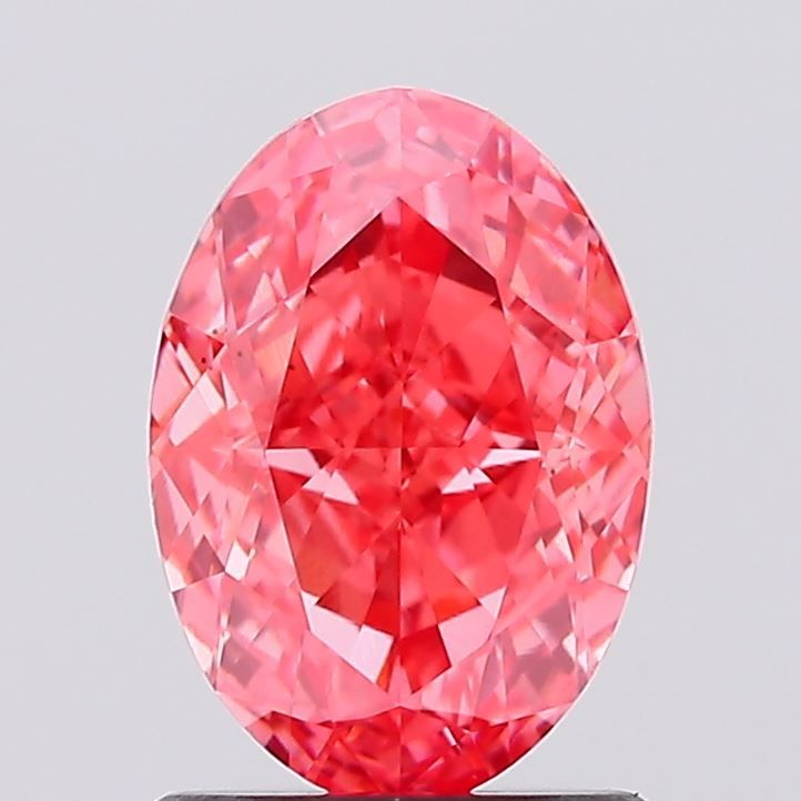 1.39 CT Fancy Vivid Pink OVAL