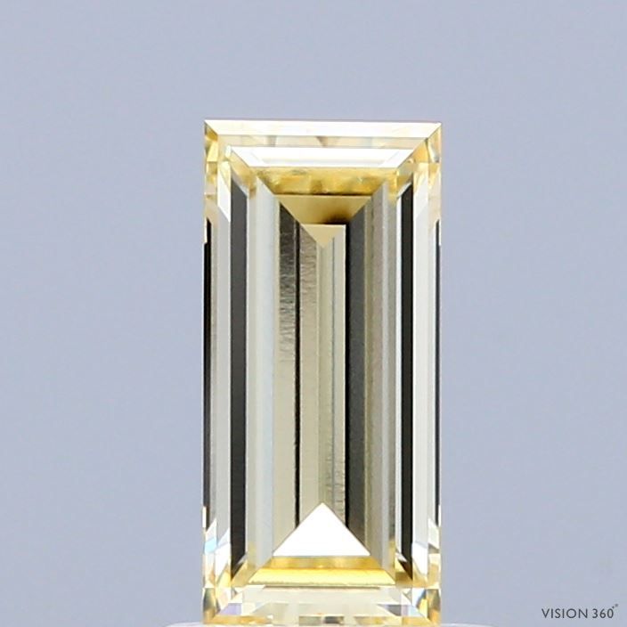 1.04 CT Fancy Light Yellow BAGUETTE