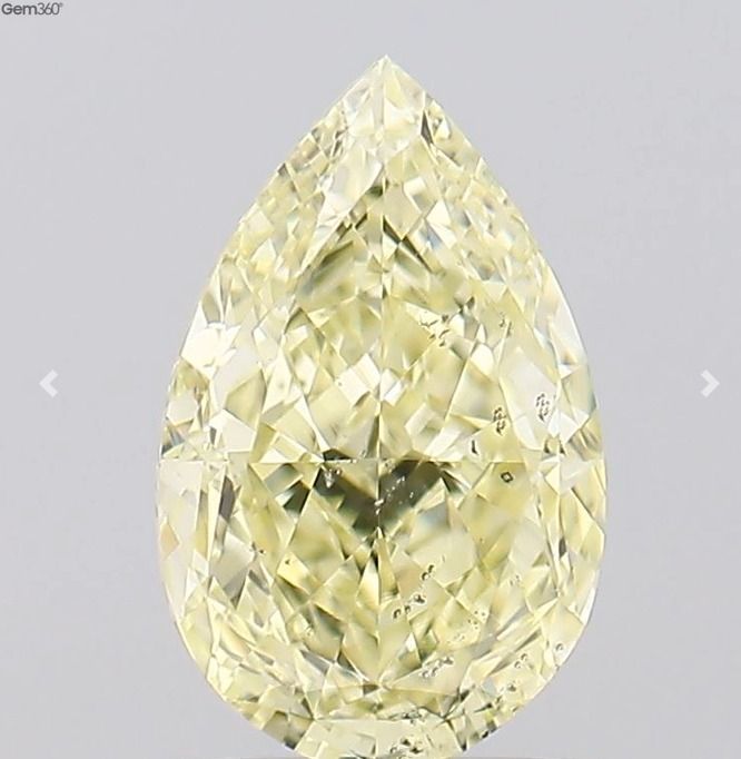 Diament 1.52 ct Fancy Light Yellow/SI2