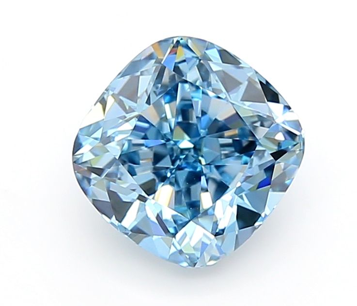1.55 CT Fancy Vivid Blue CUSHION MODIFIED