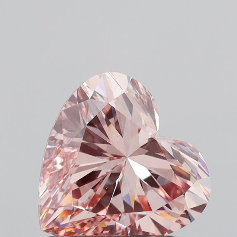 1.02 CT Fancy Pinkish Brown HEART