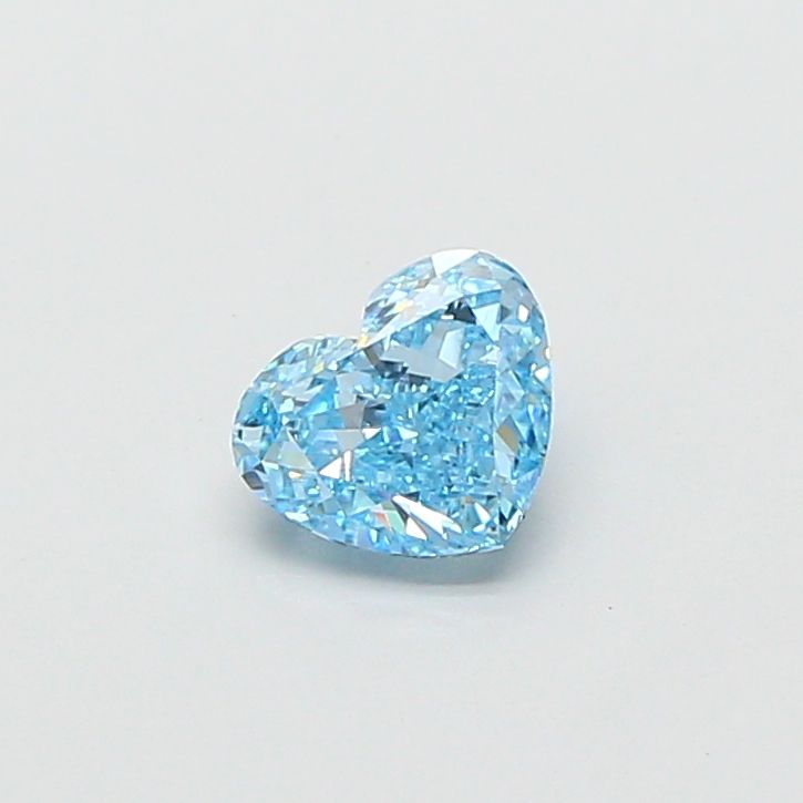 1.5 CT Fancy Vivid Blue HEART