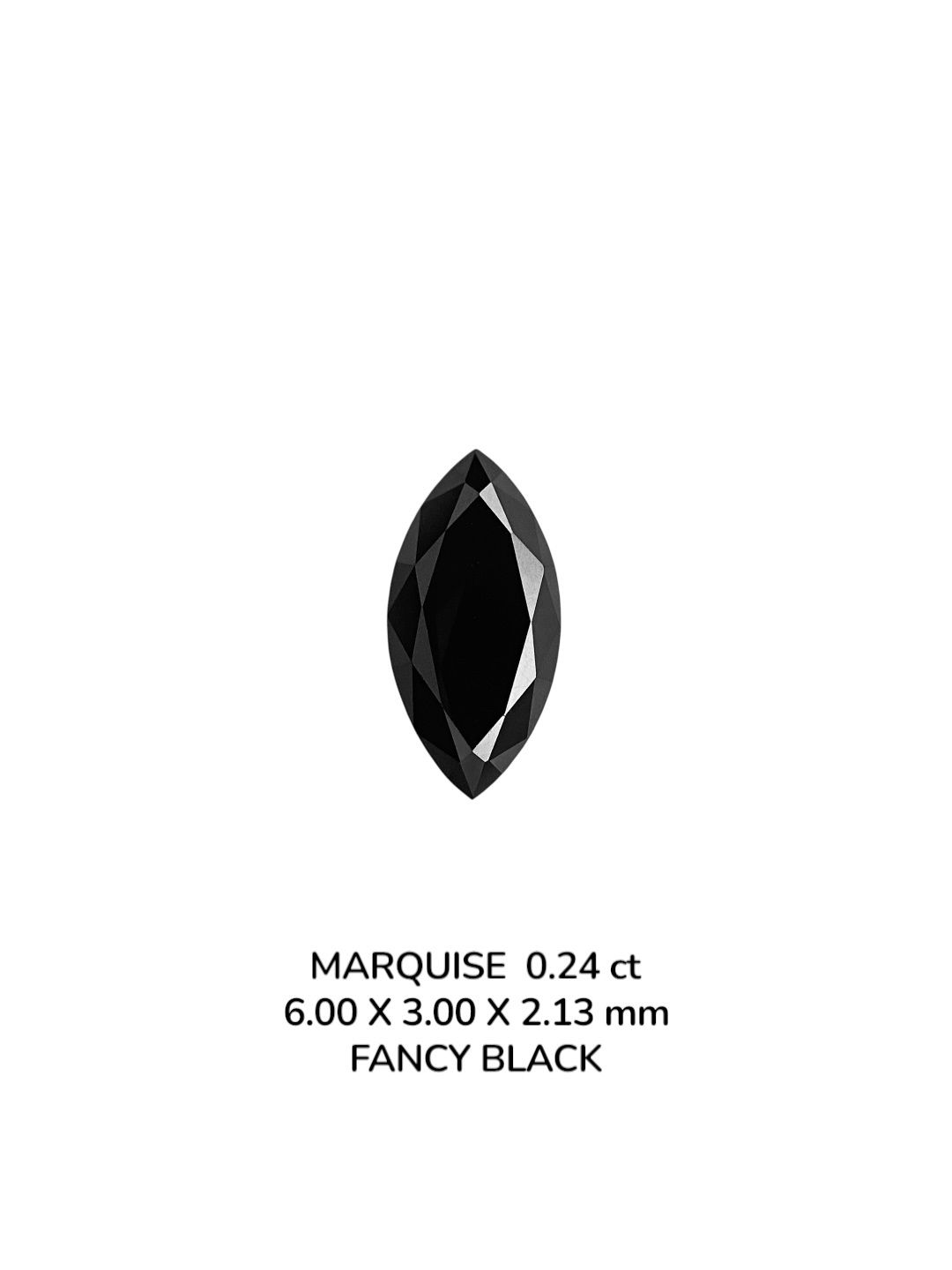 Diament 0.24 ct Fancy Black/VVS2