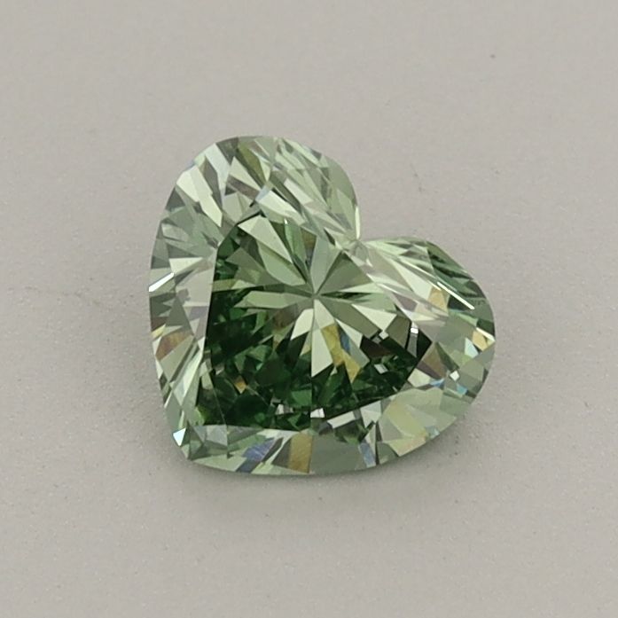 0.52 CT Fancy Vivid Green HEART