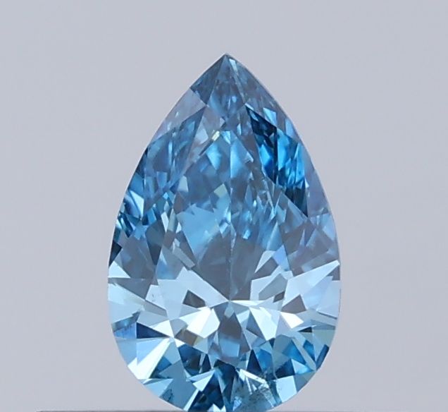 0.26 CT Fancy Vivid Blue PEAR