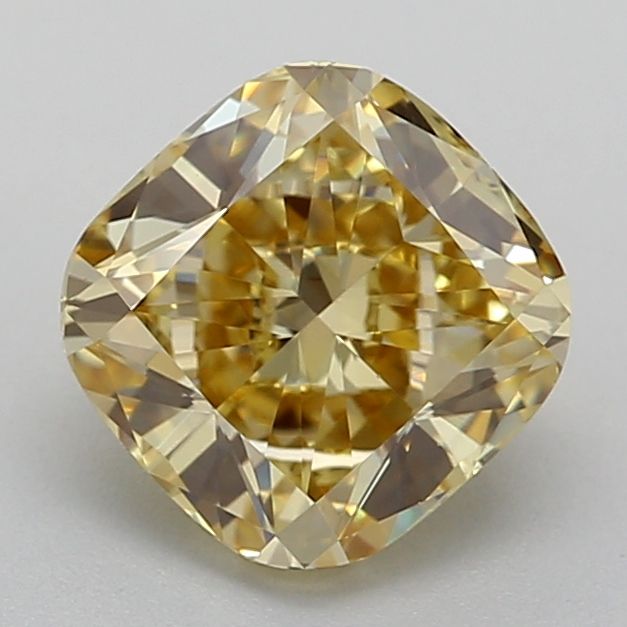 1.24 CT Fancy Intense Yellow CUSHION MODIFIED