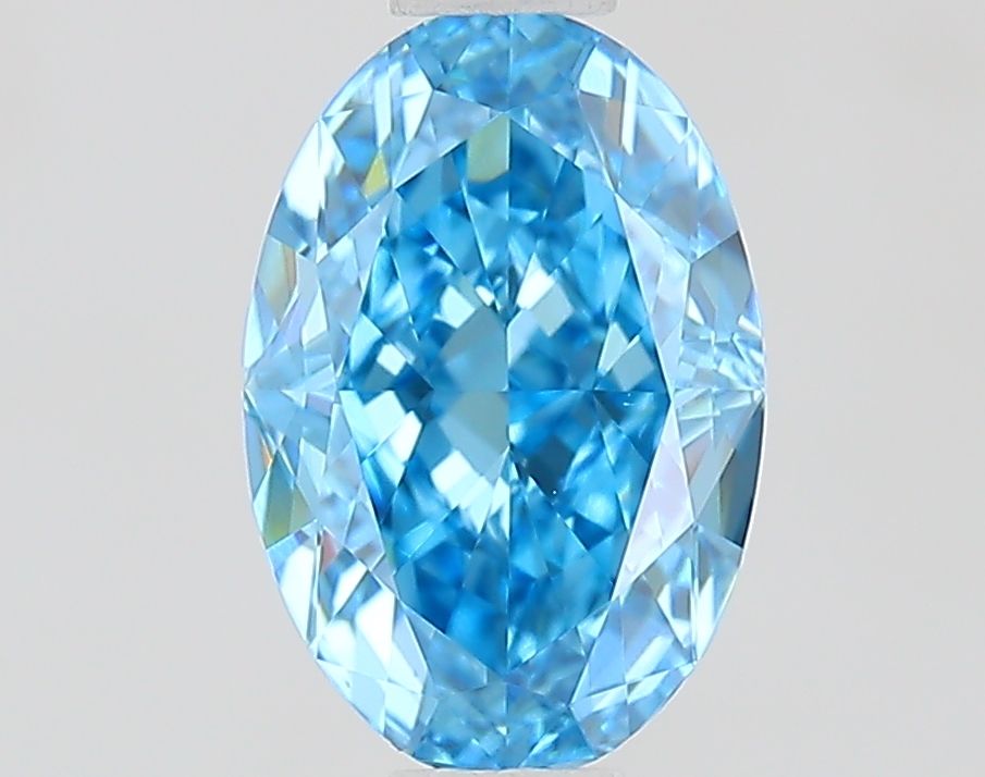 1.02 CT Fancy Vivid Blue OVAL