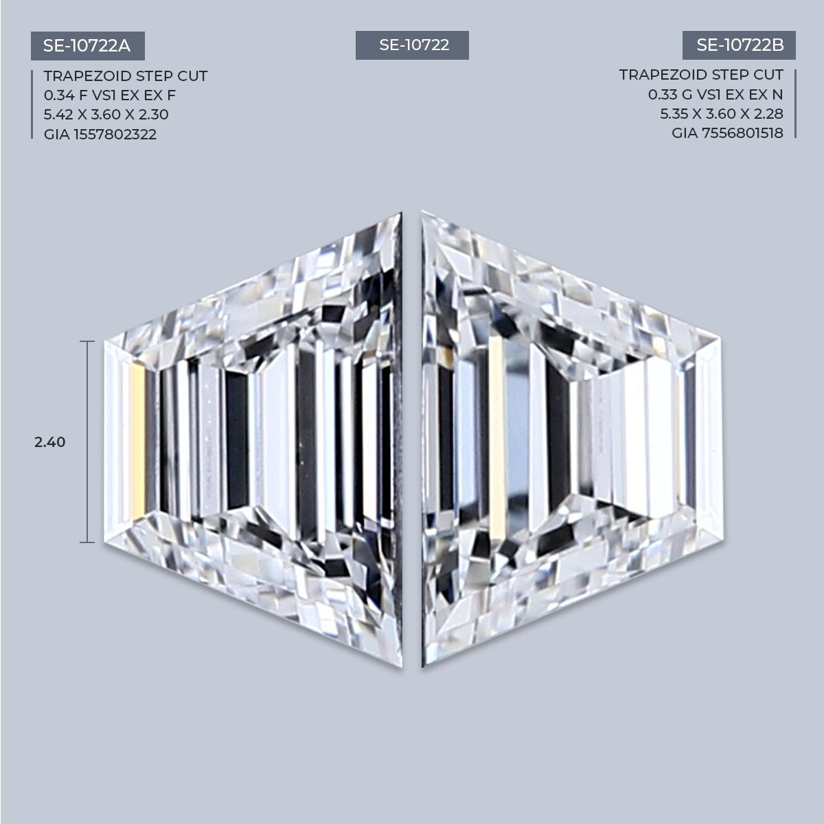 0.33 ct Trapezoid Diamond