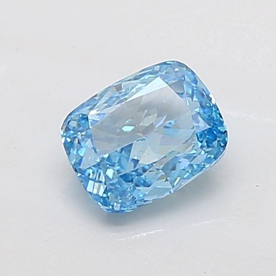 1.53 CT Fancy Vivid Blue CUSHION MODIFIED