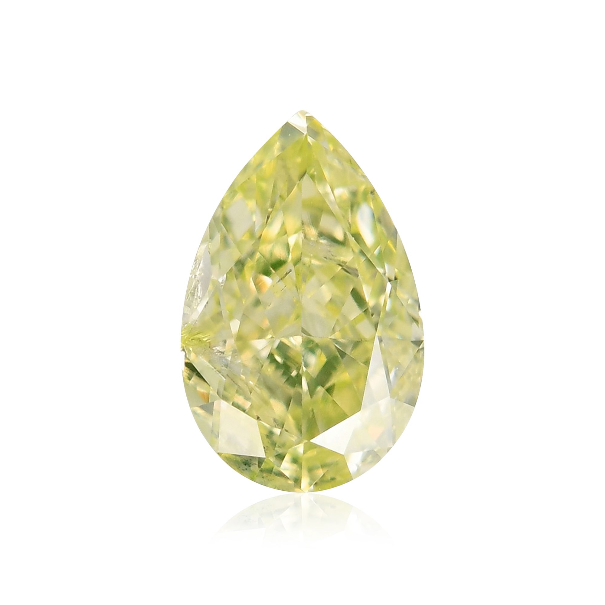 Diament 0.52 ct Fancy Light Greenish Yellow/